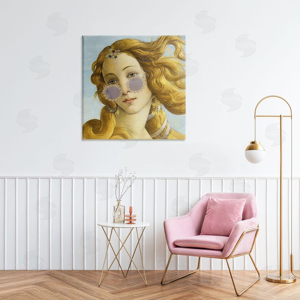 Grotto Studios Modern Day Venus Shades Stretched Canvas Wall Art in Room