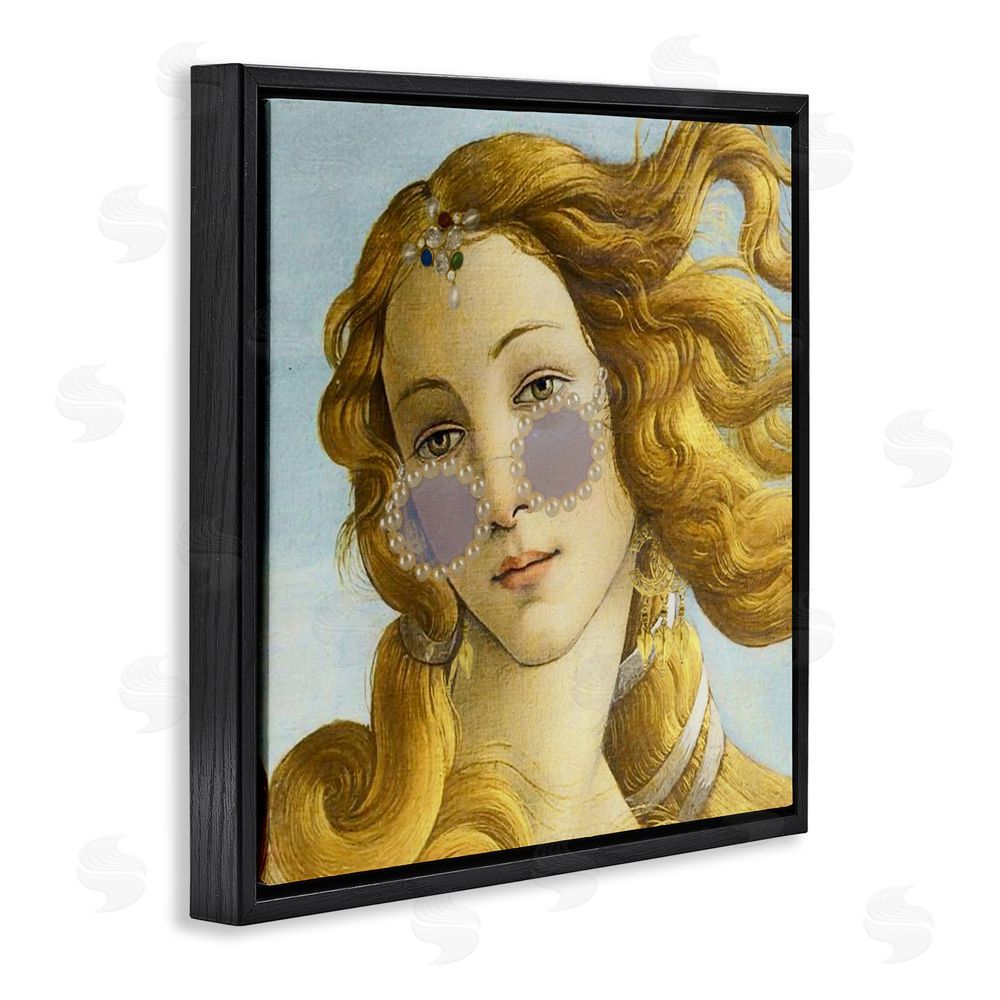 Grotto Studios Modern Day Venus Shades Black Floating Frame Canvas Wall Art Print