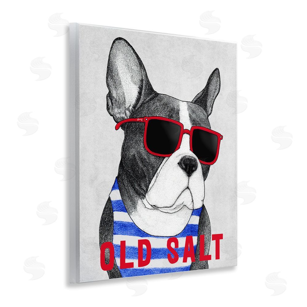 Barruff Old Salt Summer Frenchie Wooden Wall Plaque Art Print