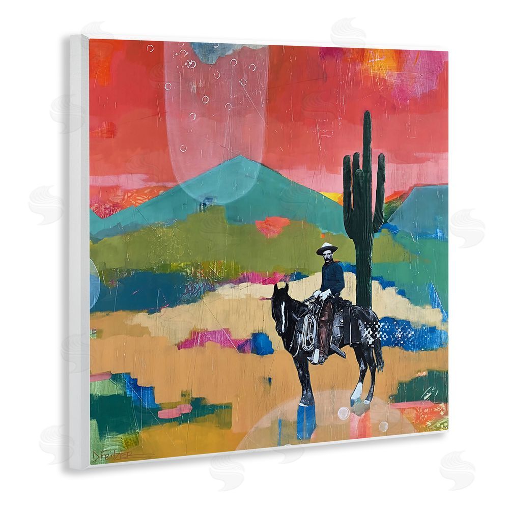 Dianna Fritzler I Used To Be A Cowboy Wooden Wall Plaque Art Print