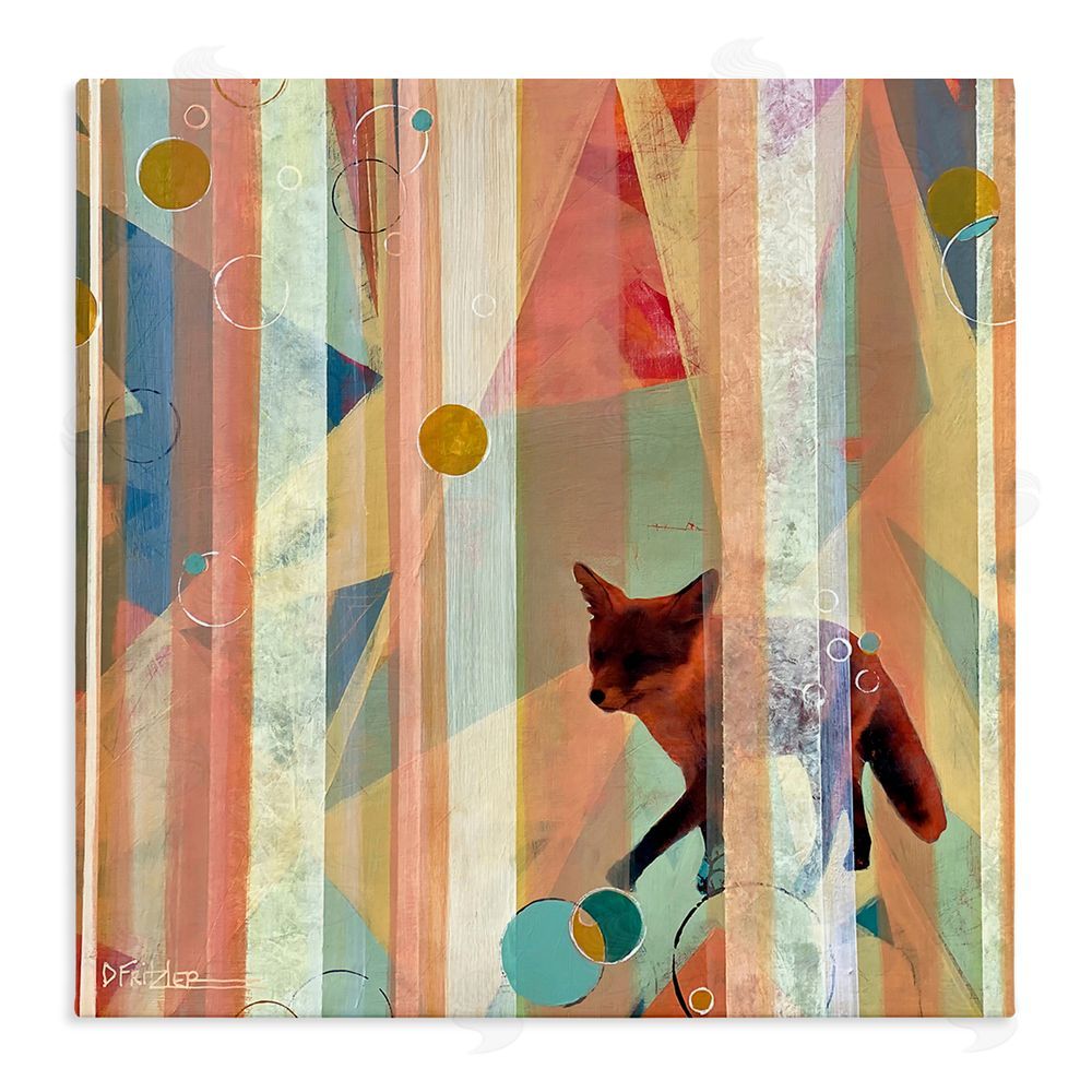 Dianna Fritzler Making My Move Fox Stretched Canvas Wall Art Print