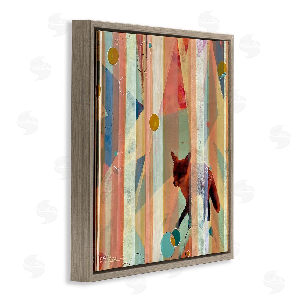 Dianna Fritzler Making My Move Fox Brown Floating Frame Canvas Wall Art Print