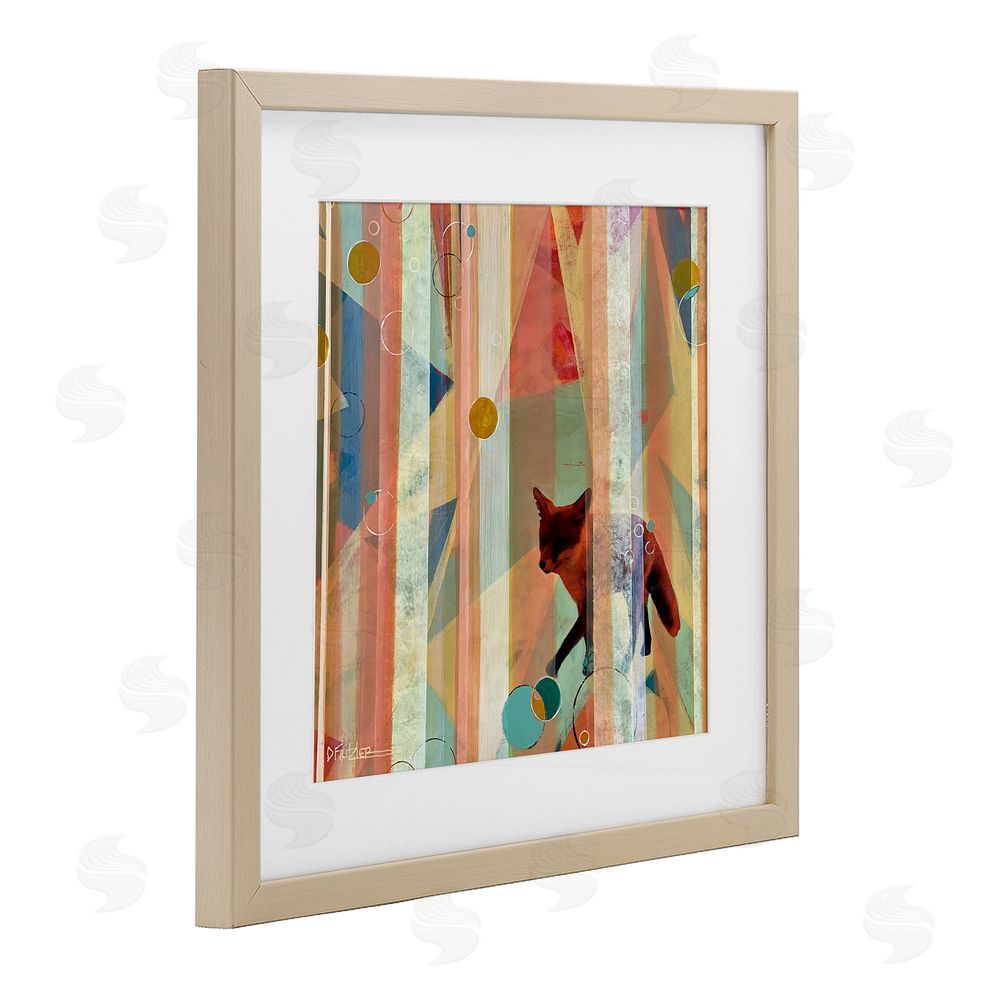 Dianna Fritzler Making My Move Fox Brown Framed Print Under Glass Wall Art