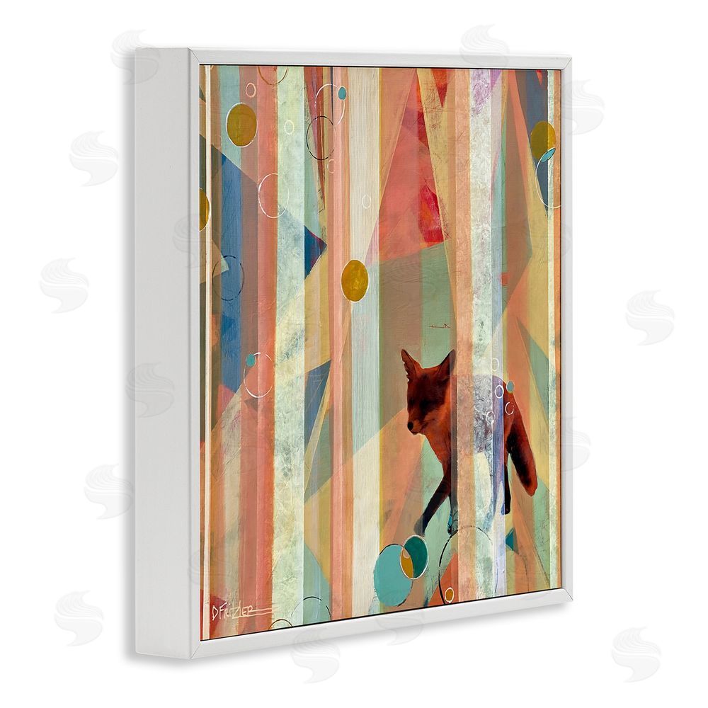 Dianna Fritzler Making My Move Fox White Framed Giclee Wall Art Print