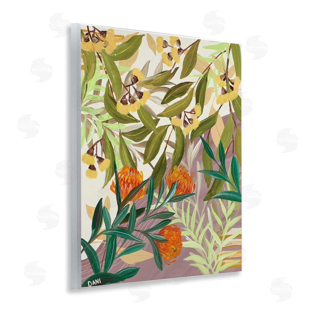 Dani Heyward Walk With Me Florals Wooden Wall Plaque Art Print