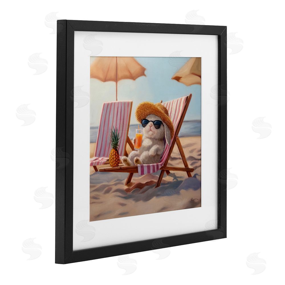 Lucia Heffernan Beach Bun Relaxation Black Framed Print Under Glass Wall Art