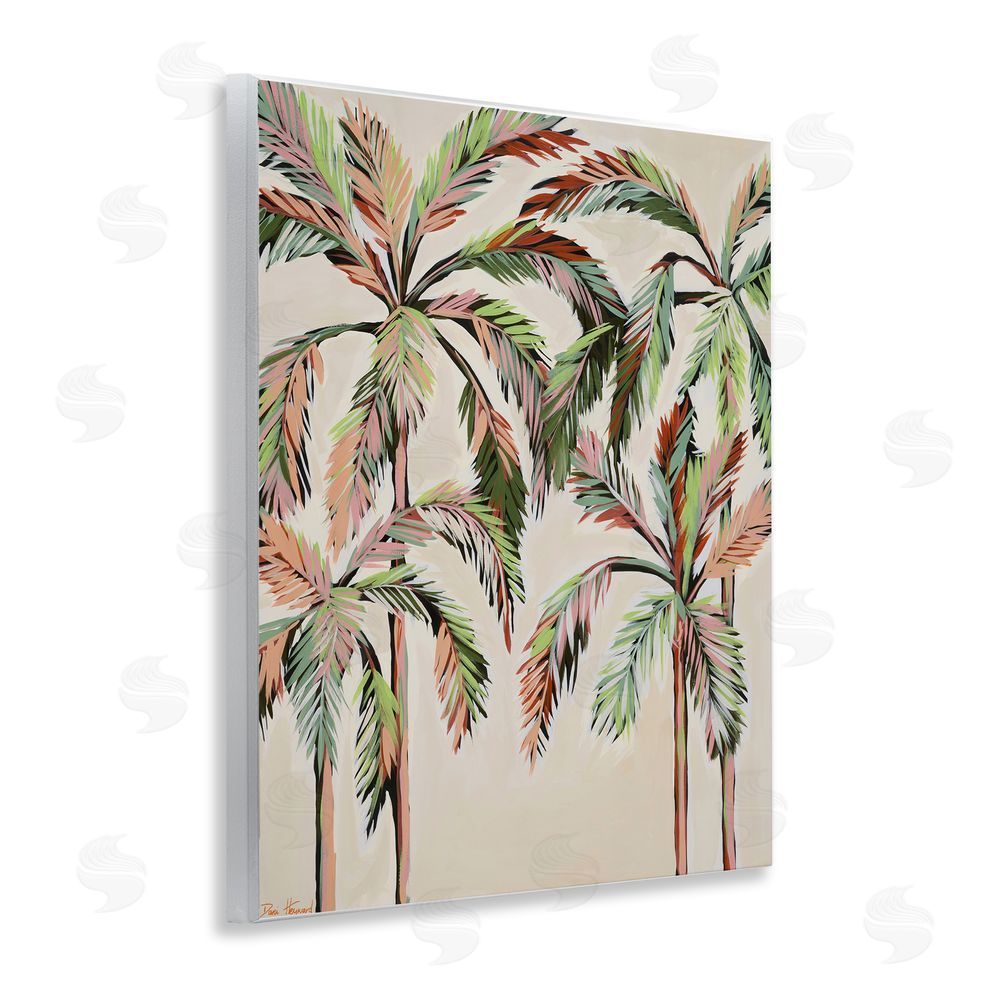 Dani Heyward Blushing Palm Tree Canopy Wooden Wall Plaque Art Print