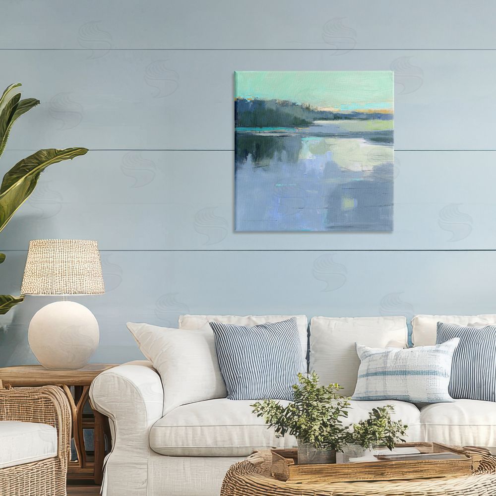 Kathleen Robbins Brave Boat Harbor Stretched Canvas Wall Art in Room