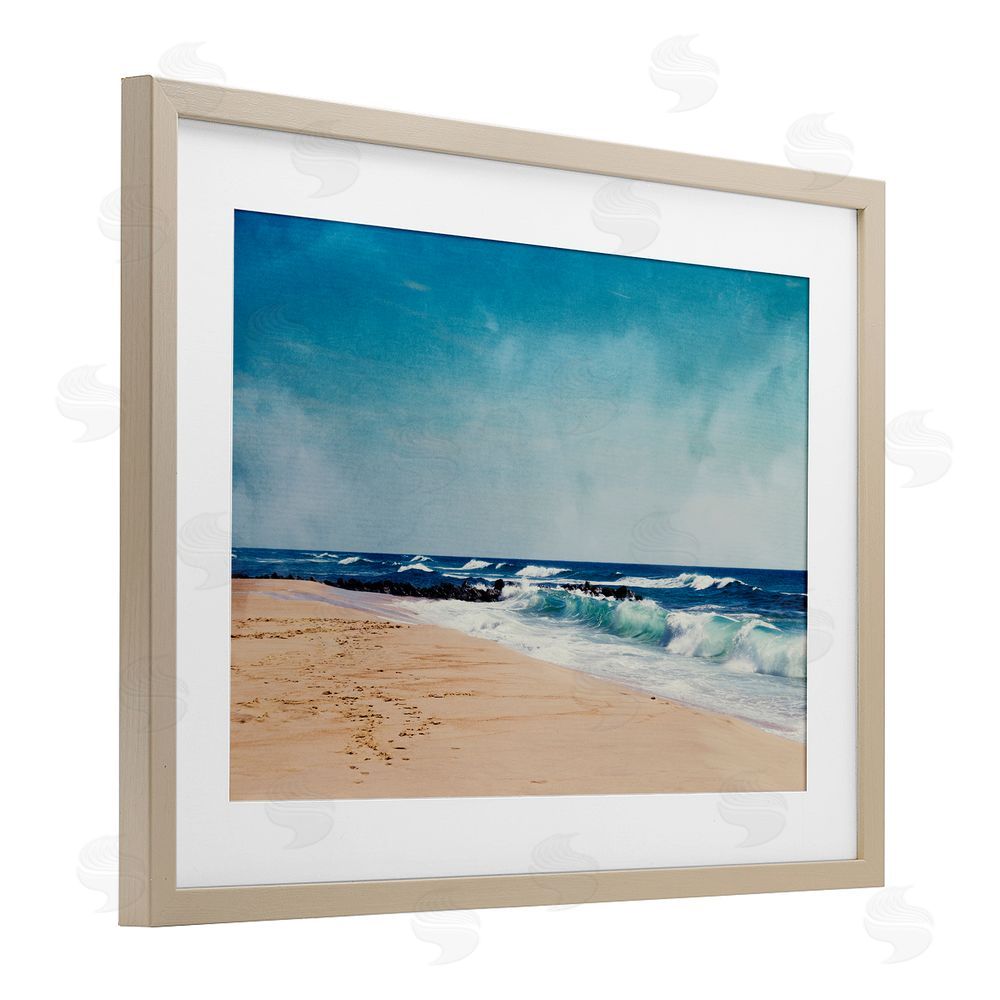 Dirk Wüstenhagen Atlantic Waves Shoreline Brown Framed Print Under Glass Wall Art