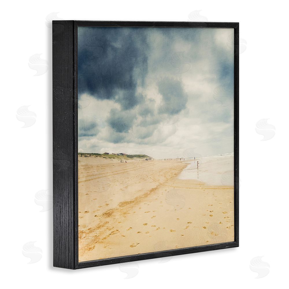 Dirk Wüstenhagen Beach On A Cloudy Day Black Framed Giclee Wall Art Print