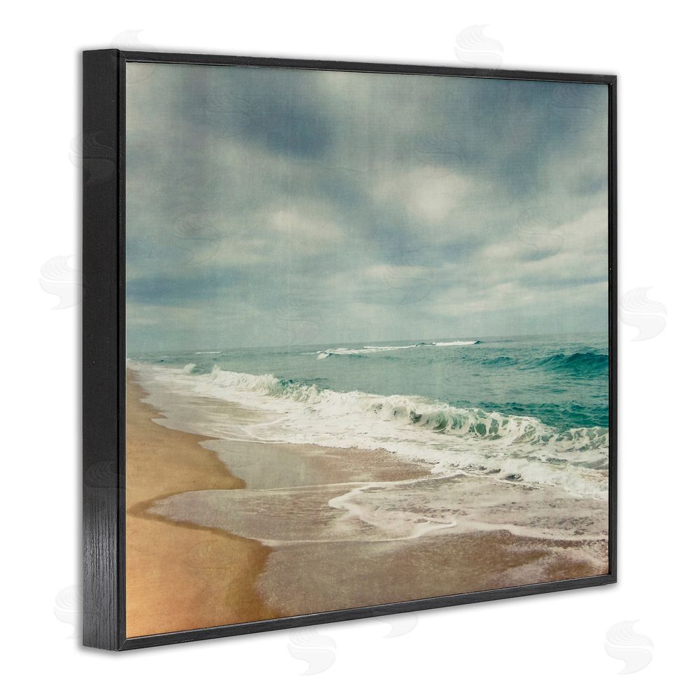Dirk Wüstenhagen Tranquil Waves Along Sandy Coast Black Framed Giclee Wall Art Print