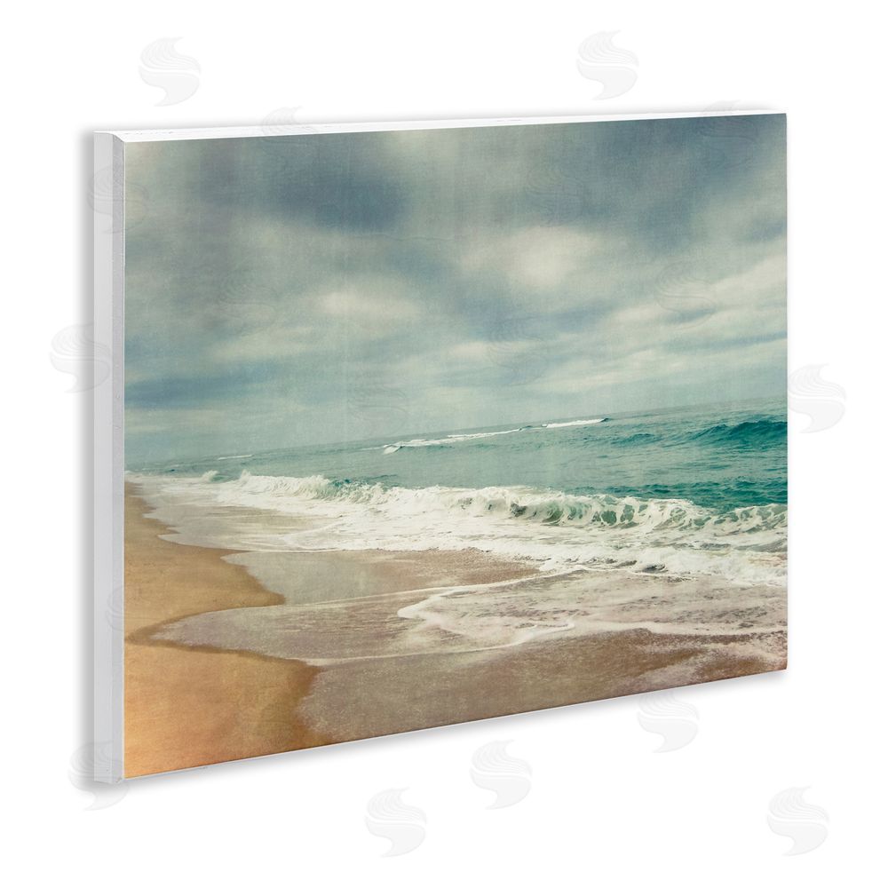 Dirk Wüstenhagen Tranquil Waves Along Sandy Coast Wooden Wall Plaque Art Print