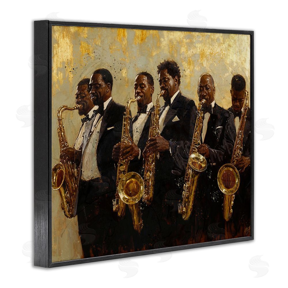 Marta Wiley Golden Era Ensemble Black Framed Giclee Print Wall Art