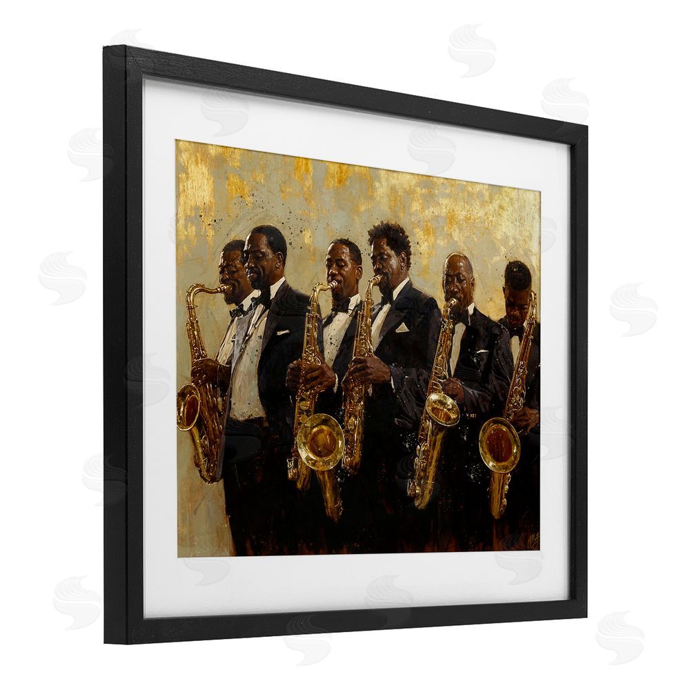 Marta Wiley Golden Era Ensemble Black Framed Print Under Glass Wall Art