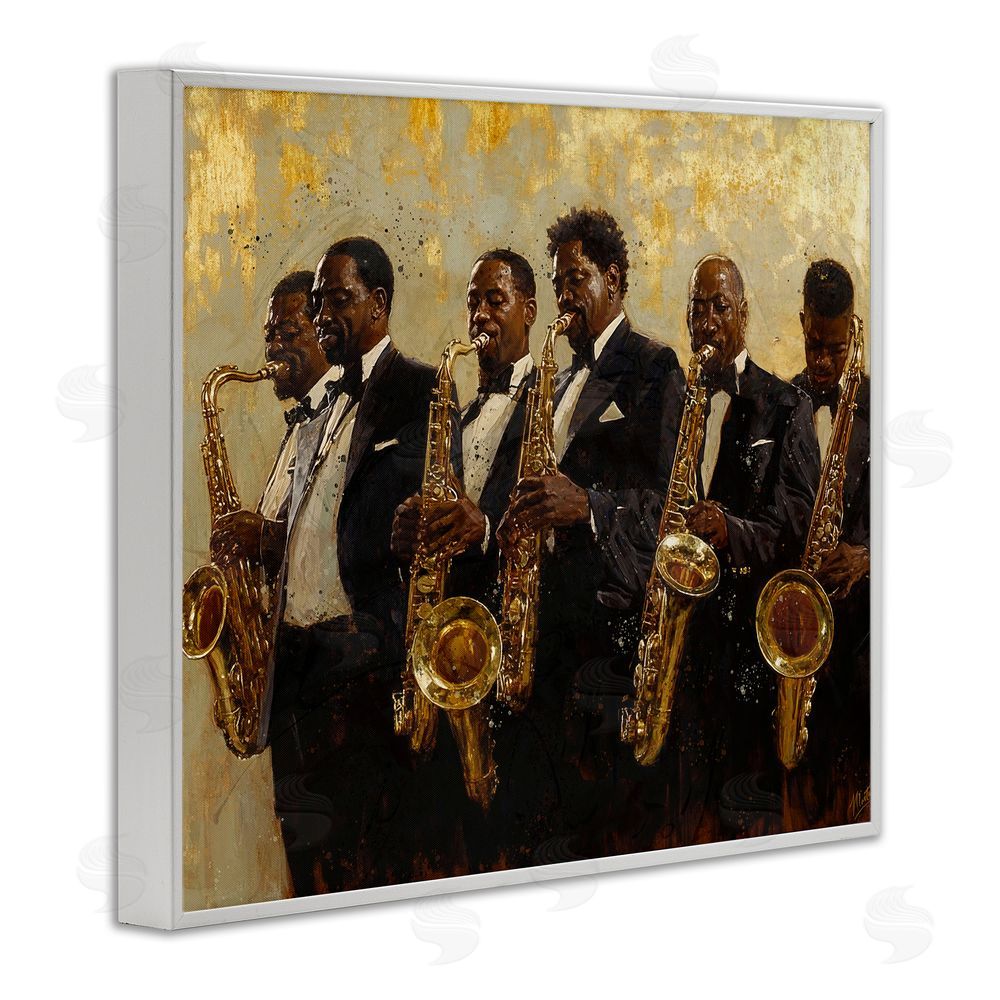 Marta Wiley Golden Era Ensemble White Framed Giclee Print Wall Art