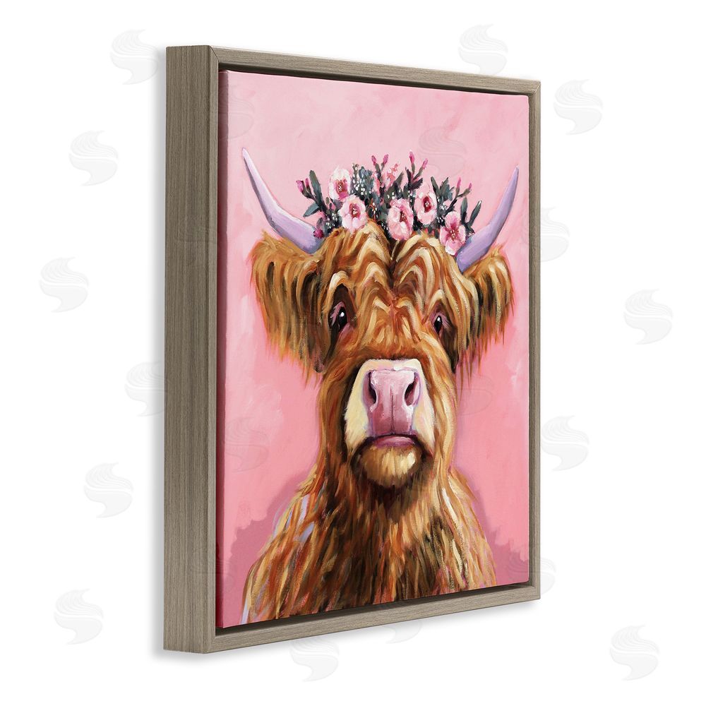 Lucia Stewart Grace Of The Glen Brown Floating Frame Canvas Wall Art Print