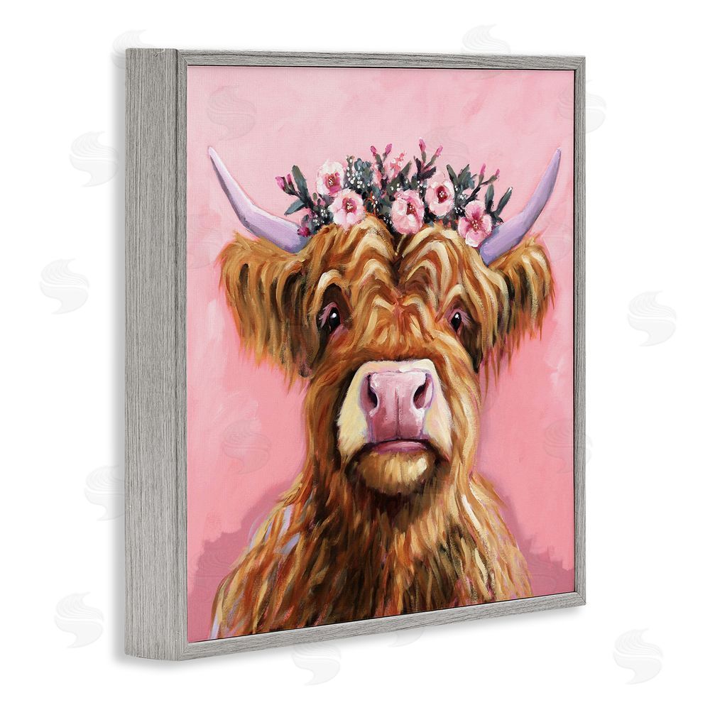 Lucia Stewart Grace Of The Glen Gray Framed Giclee Wall Art Print