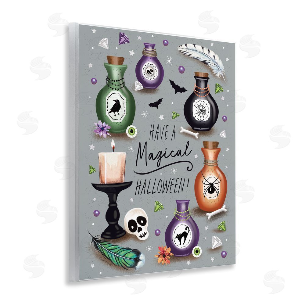 Elizabeth Tyndall Magical Halloween Potions Wall Plaque Art Print
