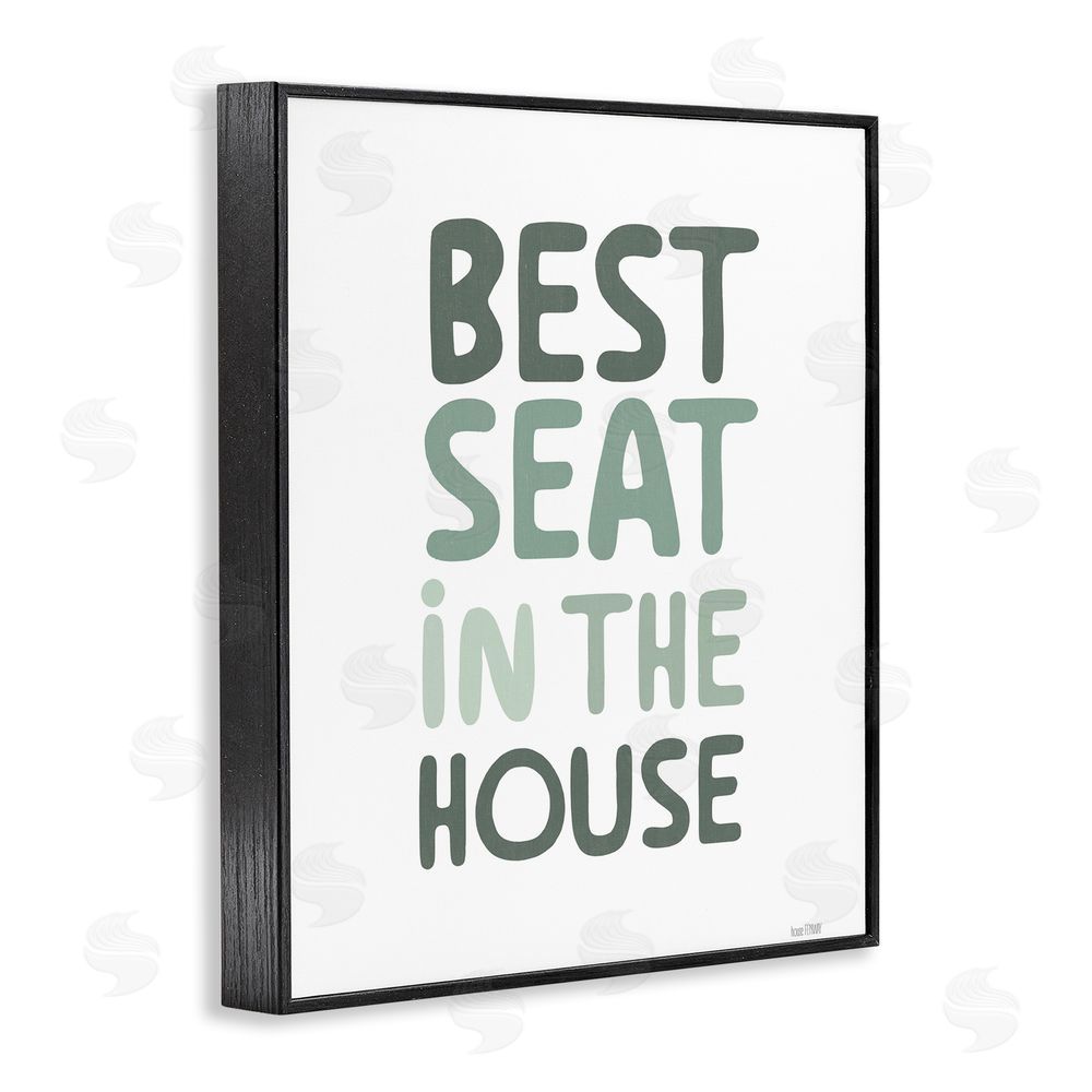House Fenway Green Best Seat in House Black Framed Giclee Wall Art Print