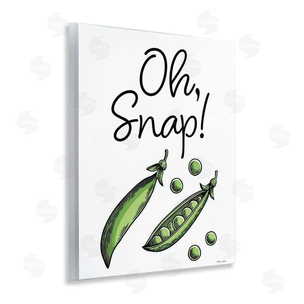 Susan Ball Oh Snap Peas Wooden Wall Plaque Art Print