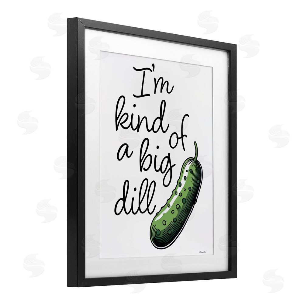 Susan Ball Kind Of A Big Dill Pickle Black Framed Print Under Glass Wall Art