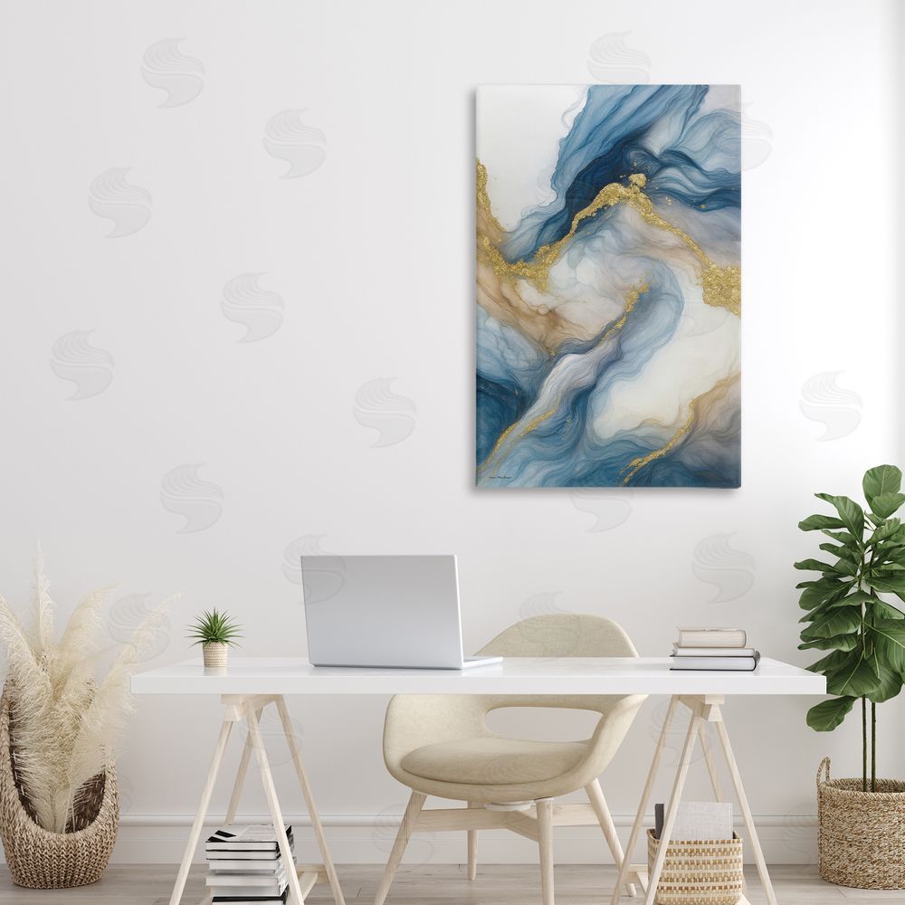 Seven Trees Design Celestial Tides with Golden Veins