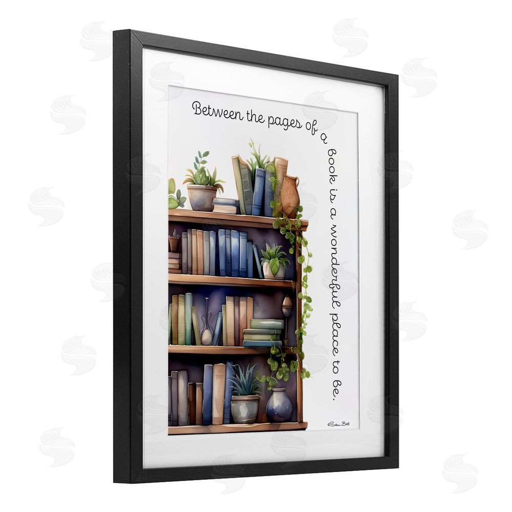 Susan Ball Between The Pages Of A Book Black Framed Print Under Glass Wall Art