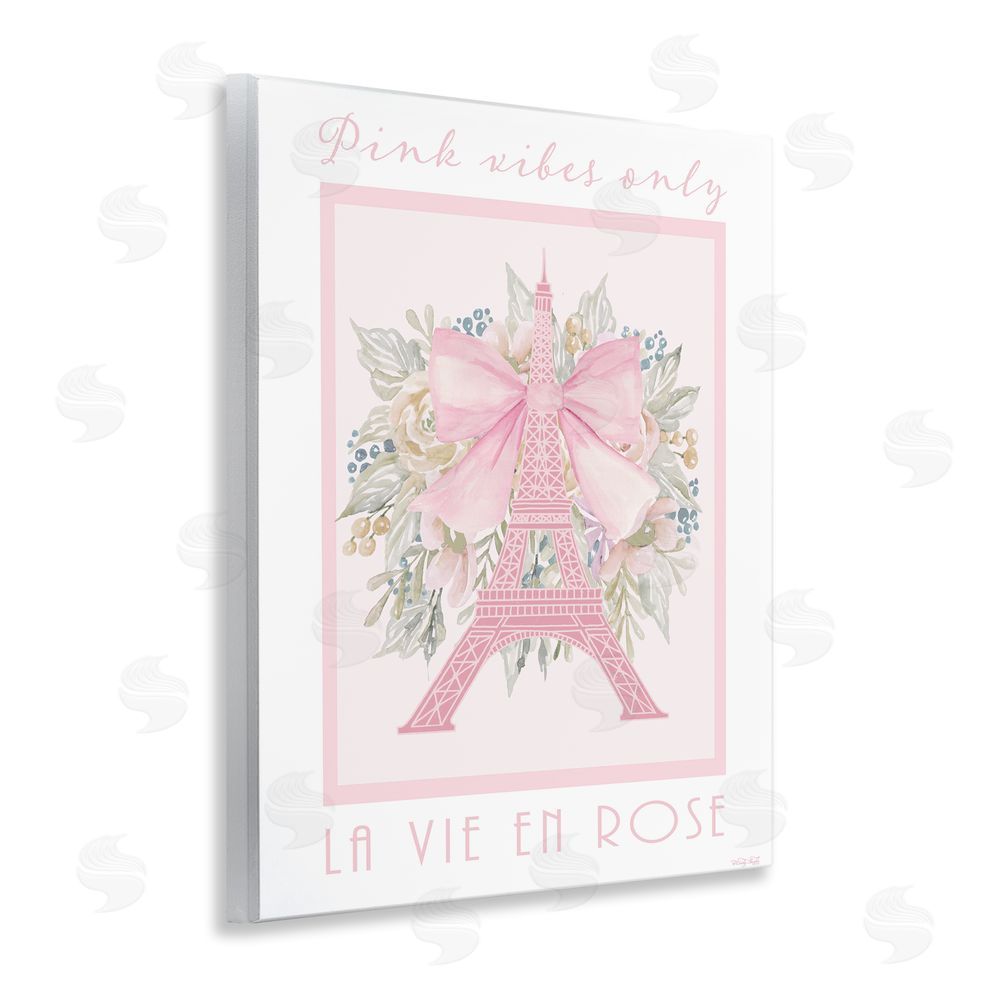 Cindy Jacobs Pink Vibes Only Paris Wooden Wall Plaque Art Print