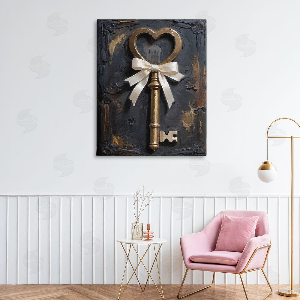Jo Moulton Antique Gold Heart Key