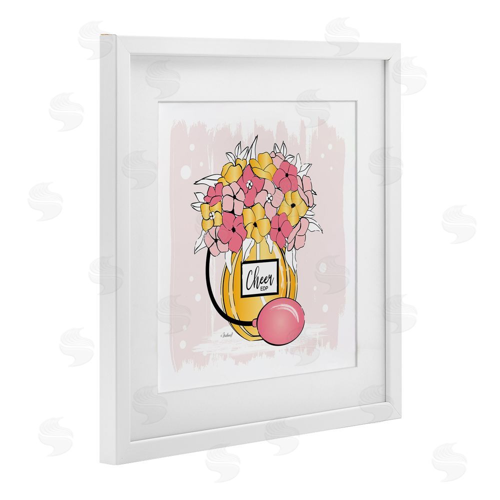 Martina Pavlova Cheer Perfume Floral Bouquet White Framed Print Under Glass Wall Art