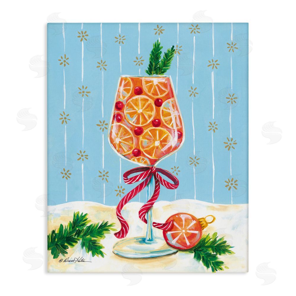 Diane Kater Festive Fruit Cocktail Canvas Wall Art Print
