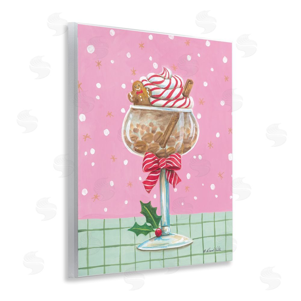 Diane Kater Festive Gingerbread Cocktail Wall Plaque Art Print