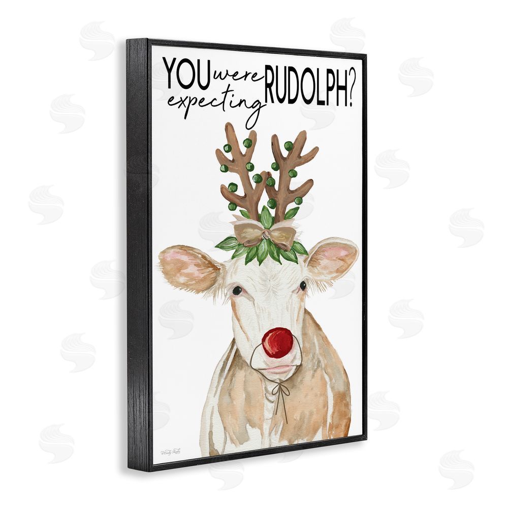Cindy Jacobs You Were Expecting Rudolph Black Framed Giclee Wall Art Print