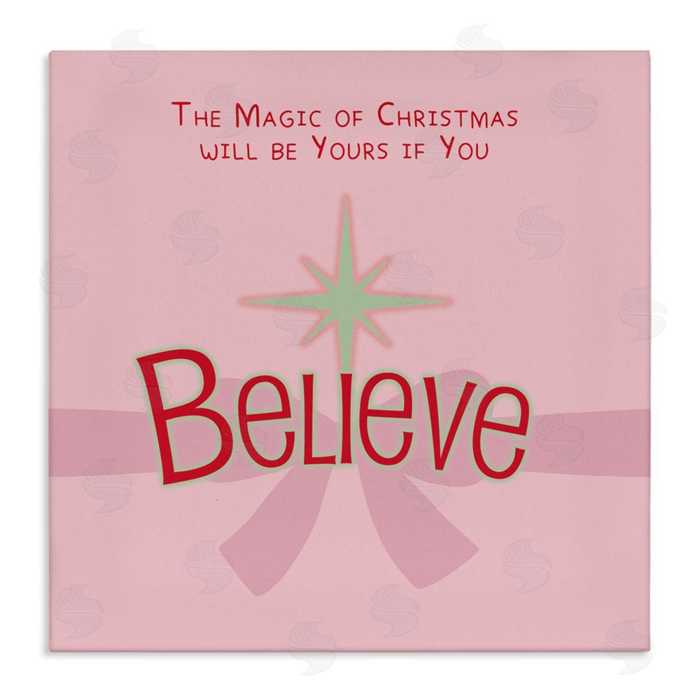 Lauren Rader Magic Of Christmas Believe Canvas Wall Art Print