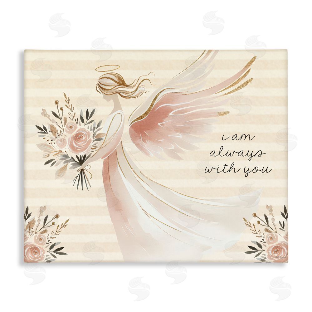 Nicole DeCamp Angel Always With You Stretched Canvas Wall Art Print
