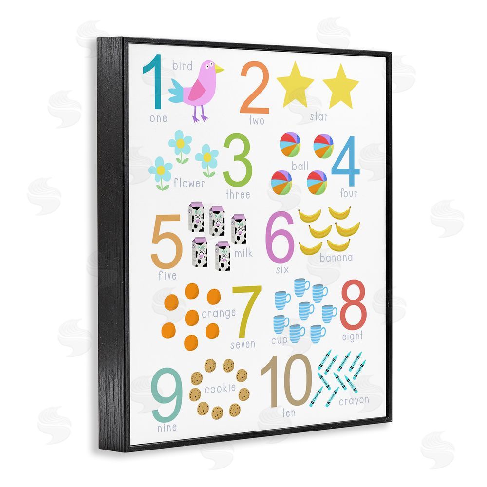 Carla Daly Fun Learning To Count Black Framed Giclee Print Wall Art