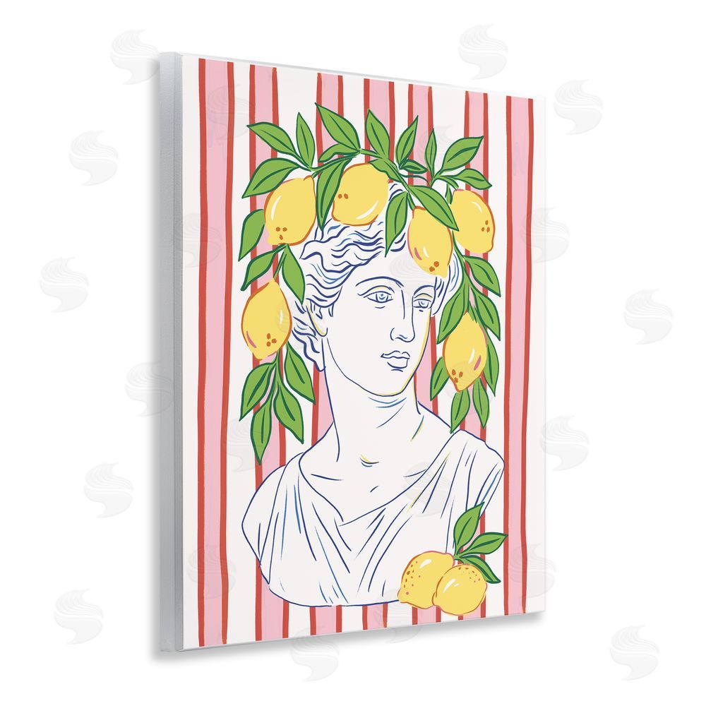 Radhika Modi La Limona Sculpture Face Wooden Wall Plaque Art Print