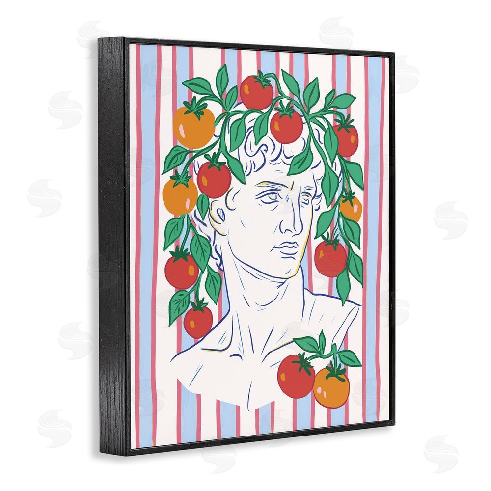 Radhika Modi La Rossa Sculpture Face Black Framed Giclee Wall Art Print