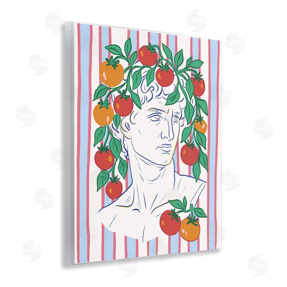 Radhika Modi La Rossa Sculpture Face Wooden Wall Plaque Art Print
