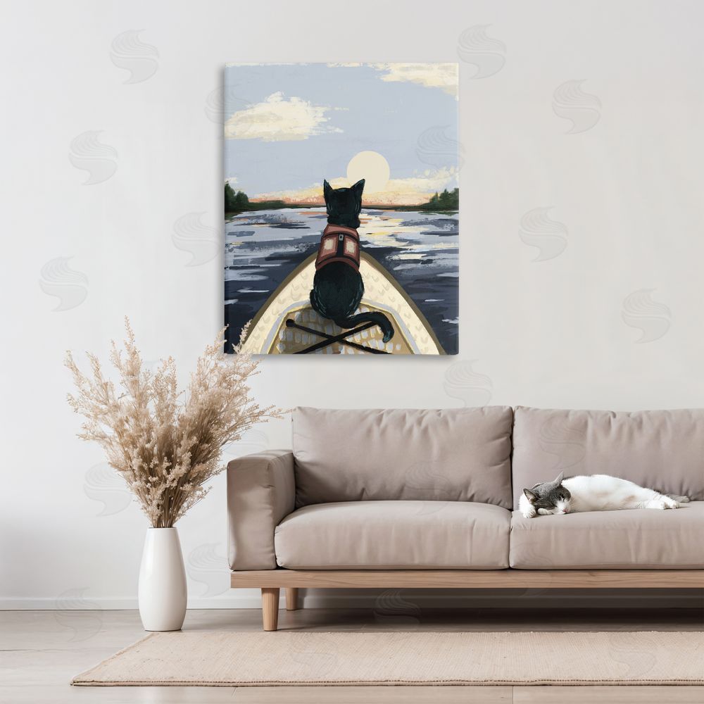 Denise Bartkus Peaceful Cat Viewing Lake 