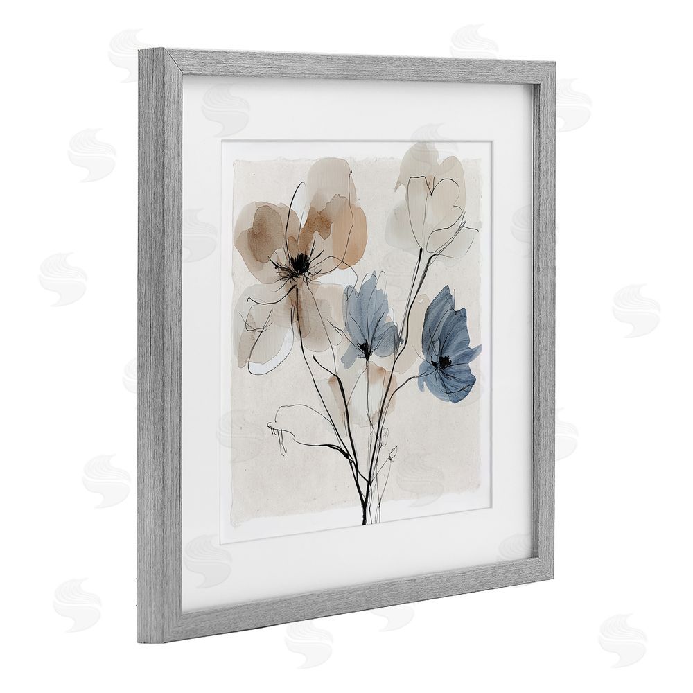 Annabelle Hall Bundle of Reclaimed Pleasures Gray Framed Print Under Glass Wall Art