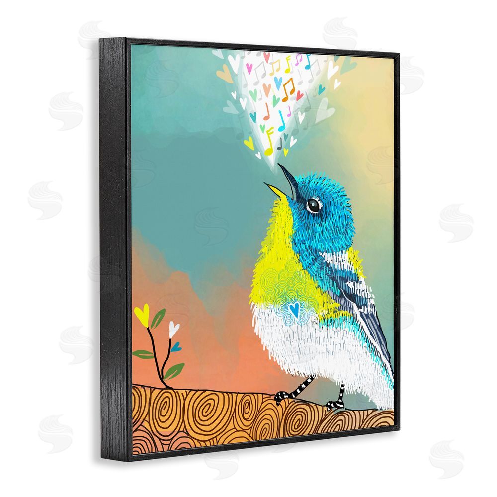 Suzanne Millius Dream Chaser Songbird Black Framed Giclee Wall Art Print