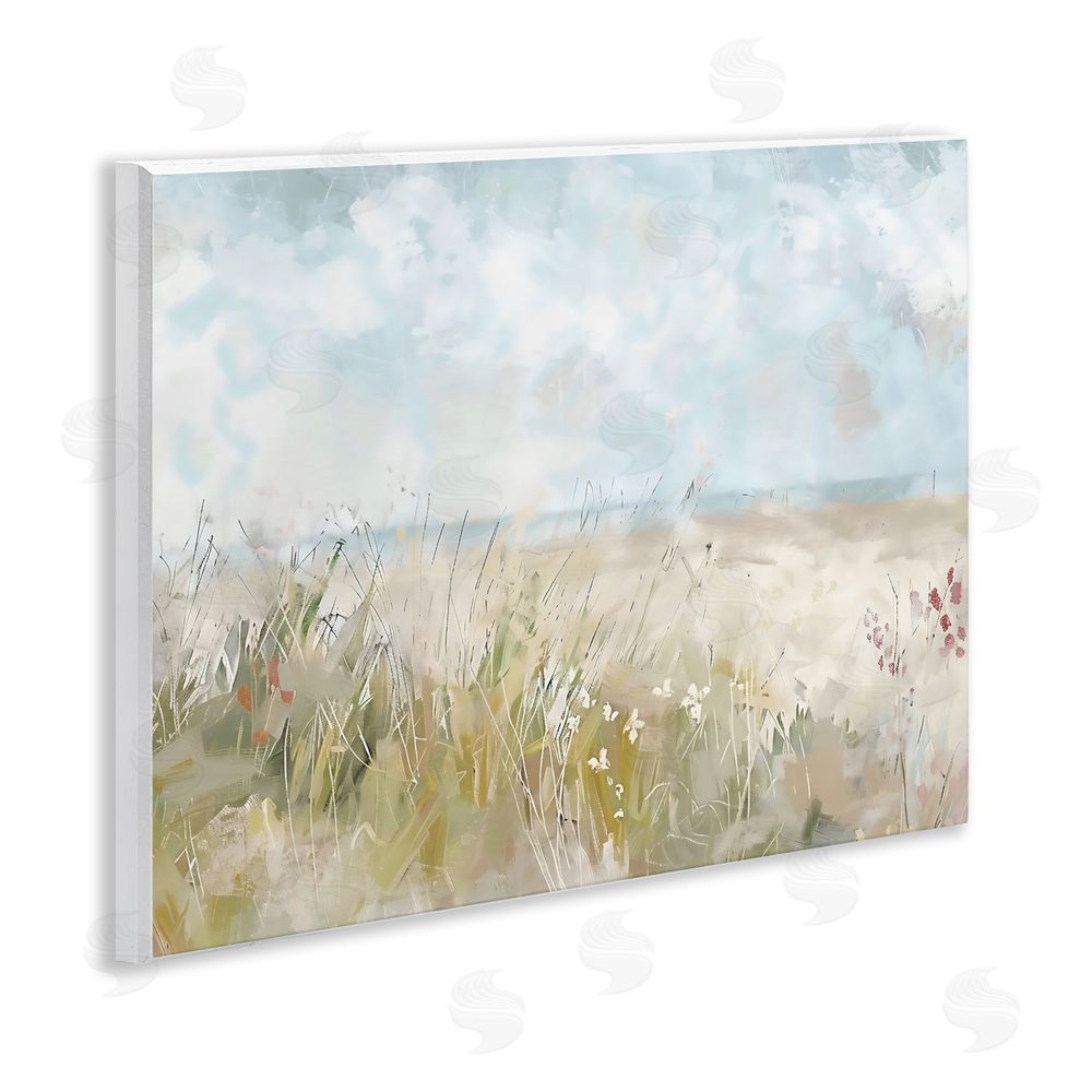 Creative Studio Flowers By The Ocean Wall Plaque Home Decor Art Print