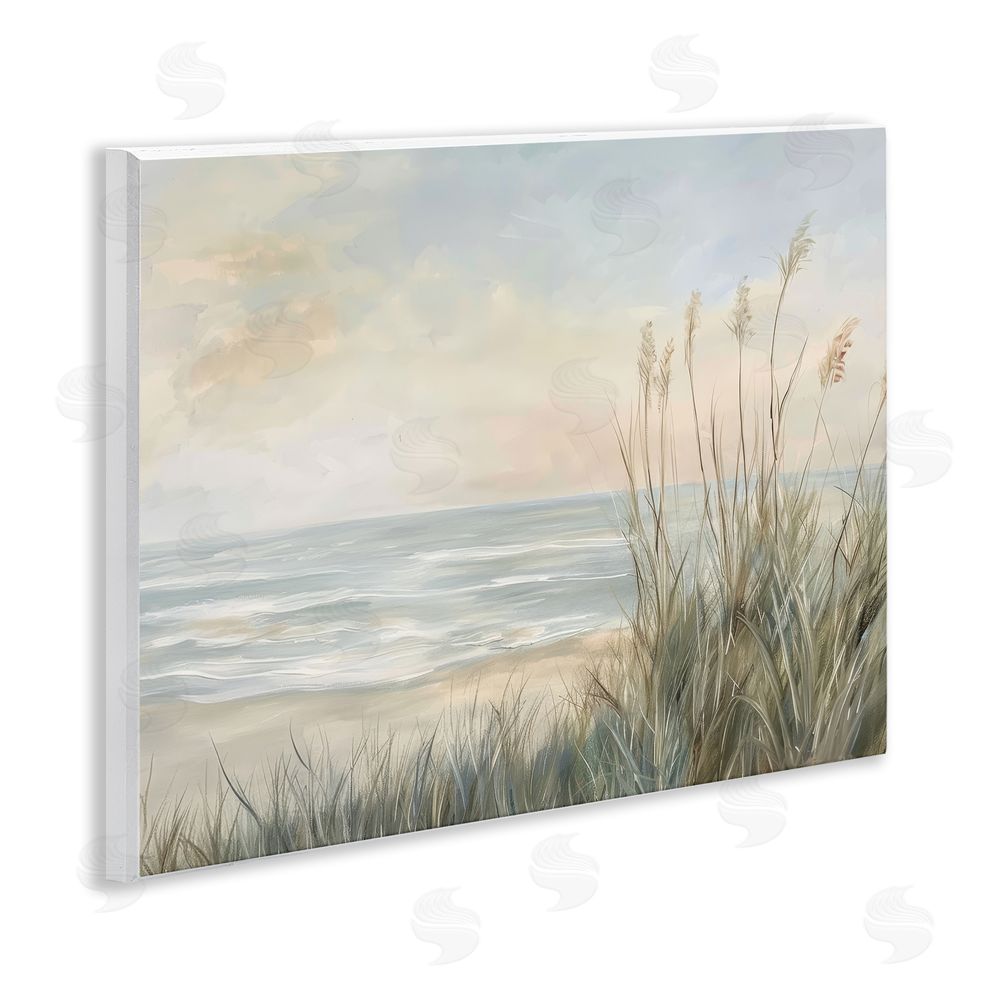 Petal Prints Design Scenic Beach Dunes at Dawn Wall Plaque Printed Art