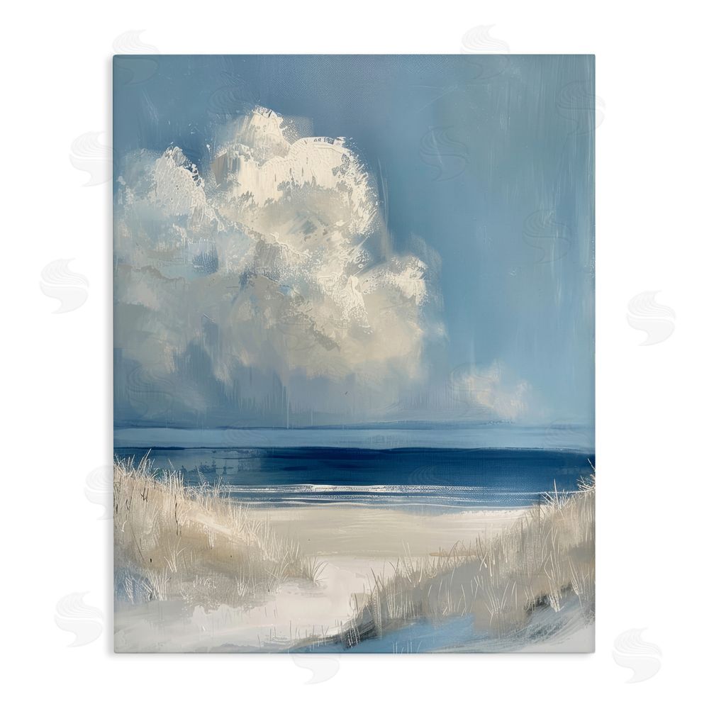 Petal Prints Design Dark Waters Ahead Stretched Canvas Wall Art