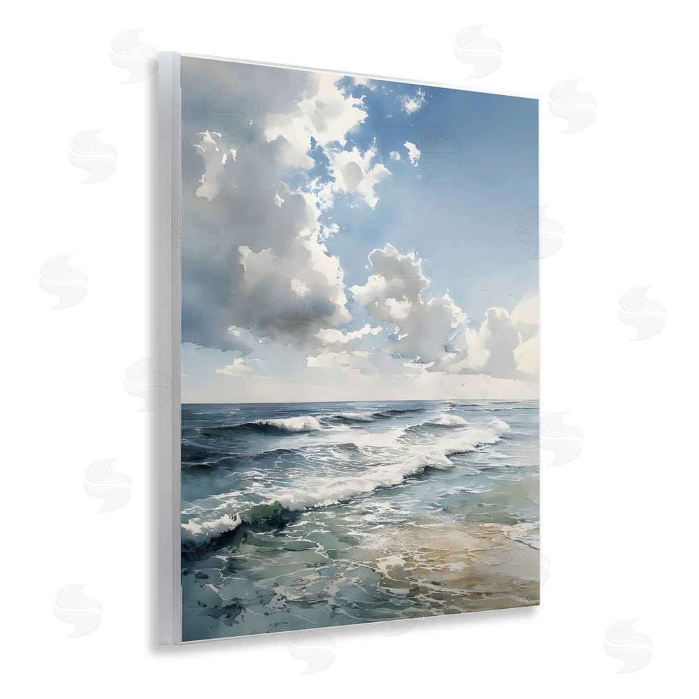 Franklyn Gregory Soft Waves & Clouds Wall Plaque Printed Art