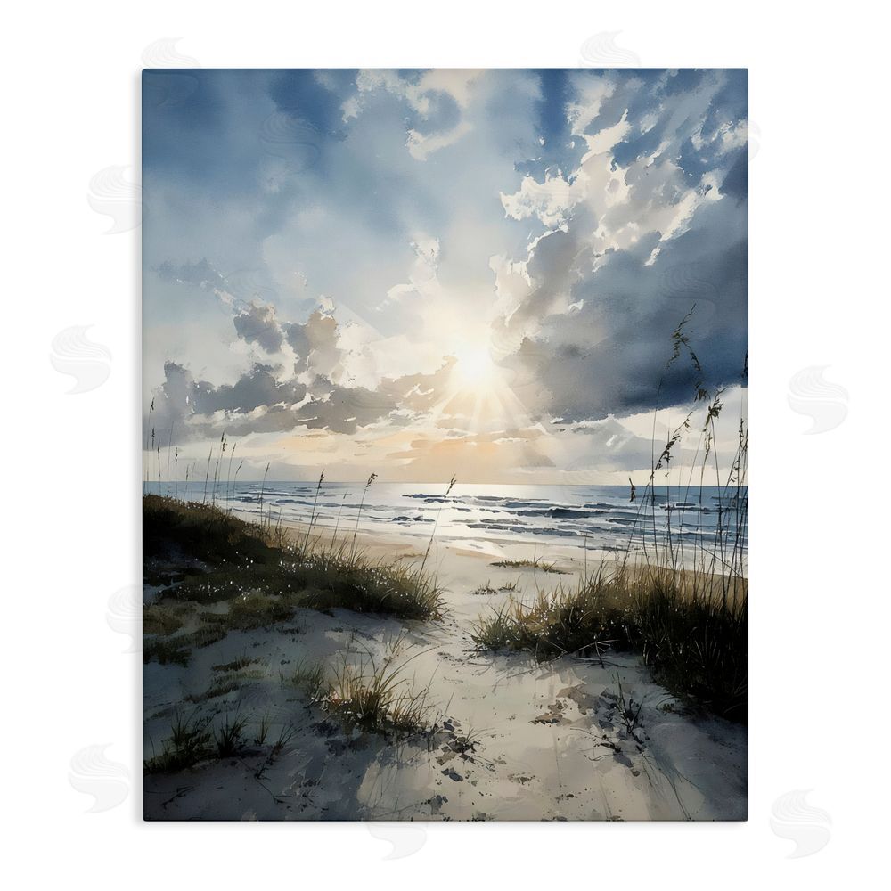 Franklyn Gregory Sunshine On The Beach Stretched Canvas Wall Art Print