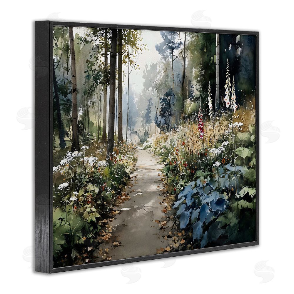 Franklyn Gregory Foliage Forest at Dusk Black Framed Giclee Wall Art