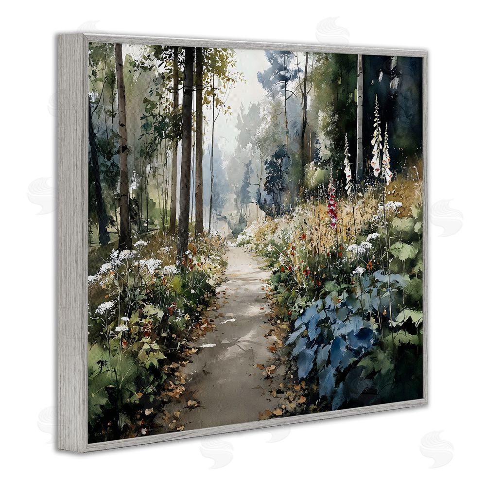 Franklyn Gregory Foliage Forest at Dusk Gray Framed Giclee Wall Art