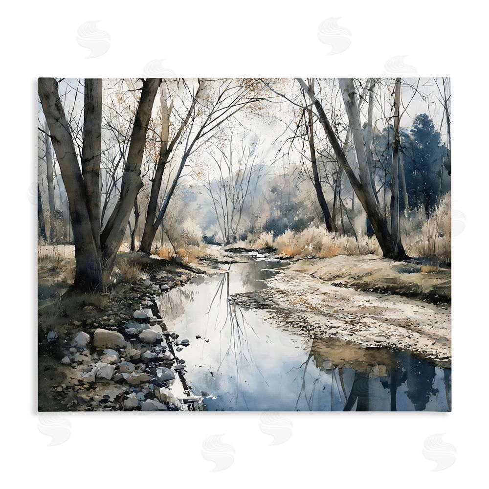 Franklyn Gregory Serene Reflections at Autumn Creek Stretched Canvas Wall Art Print